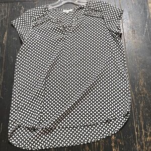 Pleione Monochrome Diamond Pattern Top